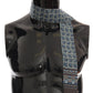 Elegant Italian Silk Scarf in Vibrant Blue