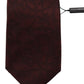 Elegant Burgundy Silk Bow Tie