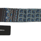 Elegant Italian Silk Scarf in Vibrant Blue