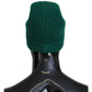 Elegant Virgin Wool Green Beanie