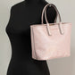Jodie Small Powder Blush Jacquard Recycled Polyester Tote Handbag