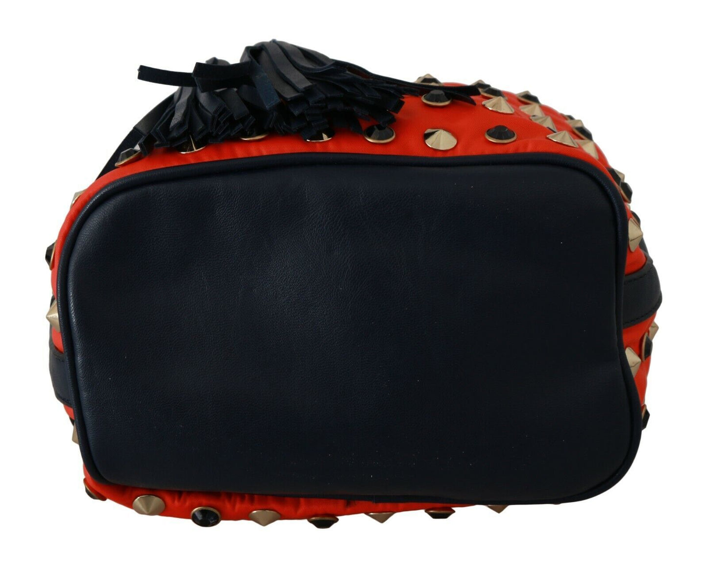 Red Nylon Shoulder Purse Drawstring Women Tote Bag