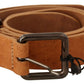 Light Brown Buckle Waist Belt
