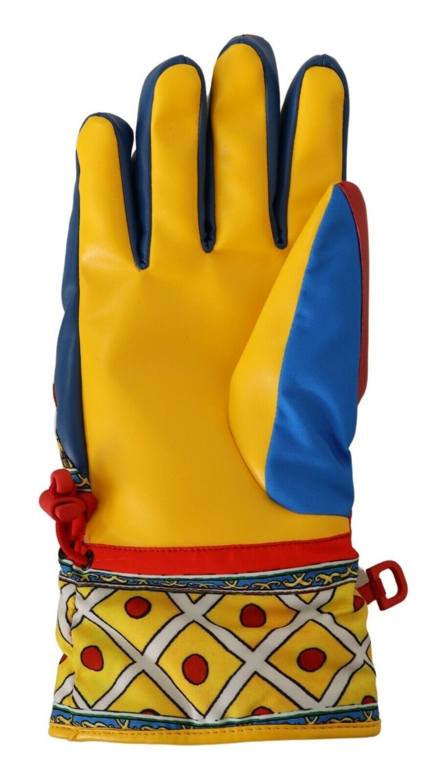 Multicolor Sicily Print Casual Wrist Gloves