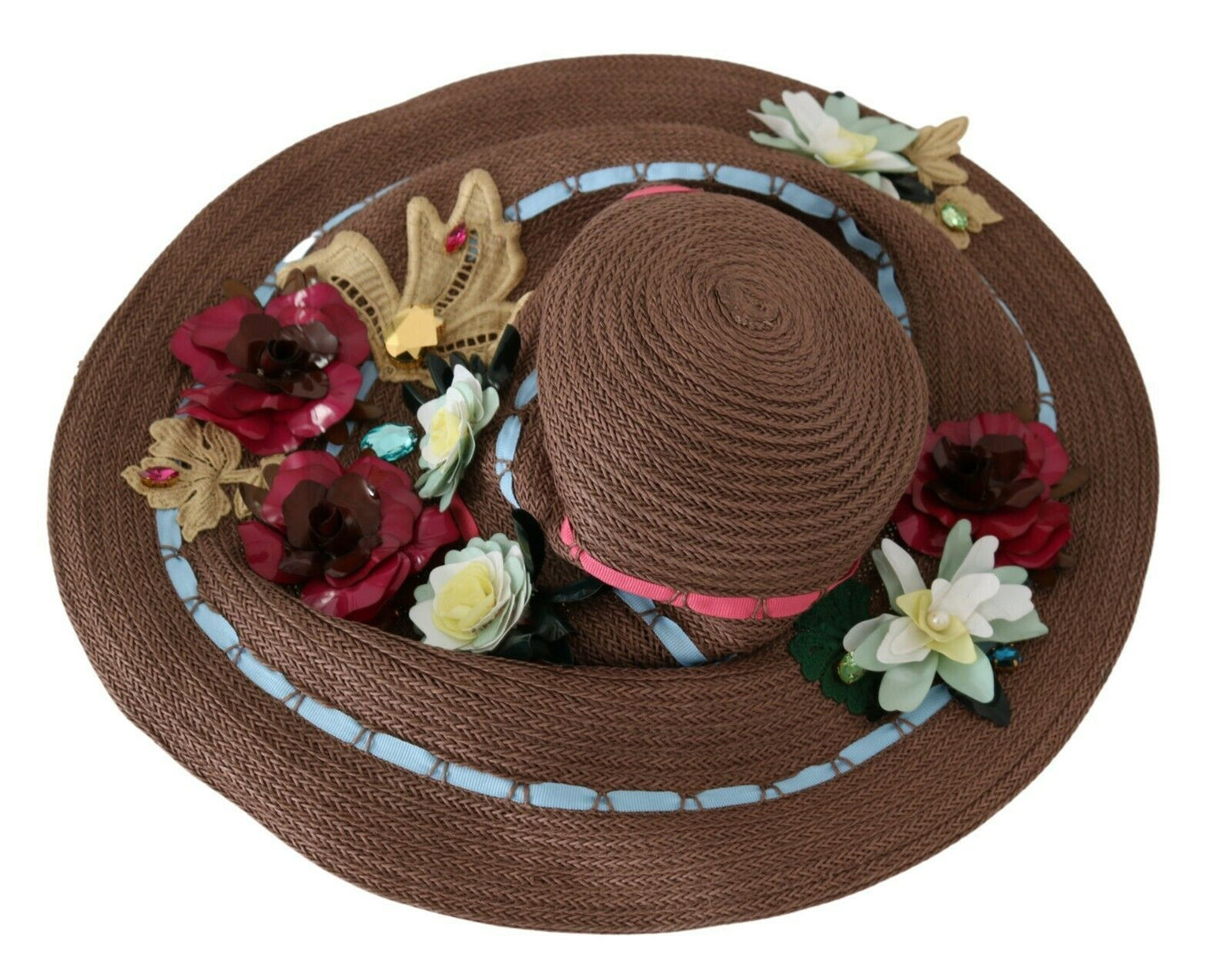 Elegant Floppy Floral Wide Brim Hat