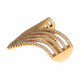 Glamorous Gold Plated Crystal Ring