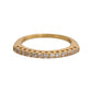 Gleaming CZ Crystal Gold-Plated Ring