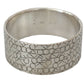 Elegant Sterling Silver Logo Bangle Bracelet