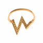 Glamorous Gold Plated Sterling Silver Ring