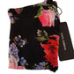 Floral Noir Nylon Tights - Elegance in Bloom