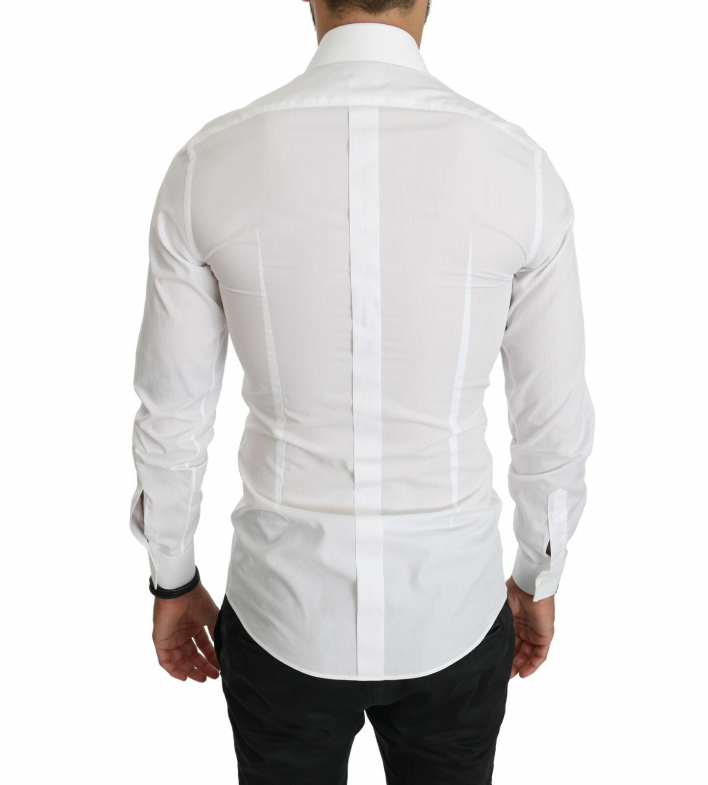 Elegant Slim Fit White Casual Shirt