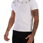 Sleek White Collared Polo T-Shirt