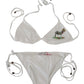 Elegant White Two-Piece Swimwear Bikini