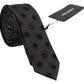 Elegant Black Silk Bow Tie