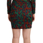 Silk Wrap Bodycon Mini Dress with Leopard Print