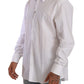 Elegant White Cotton Dress Shirt