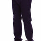 Purple Cotton Stretch Slim Chinos
