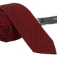 Elegant Red Silk Exclusive Tie