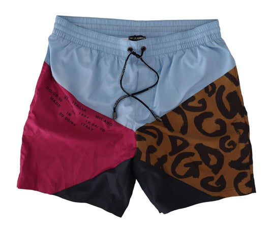 Multicolor Quick-Dry Swim Shorts