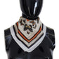 Elegant Multicolor Silk Men's Square Scarf