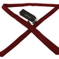 Elegant Red Silk Exclusive Tie