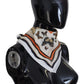 Elegant Multicolor Silk Men's Square Scarf