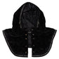 Elegant Black Cotton Blend Head Wrap Hat
