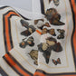 Elegant Multicolor Silk Men's Square Scarf