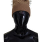 Elegant Camel Beanie Hat in Luxurious Brown Hue