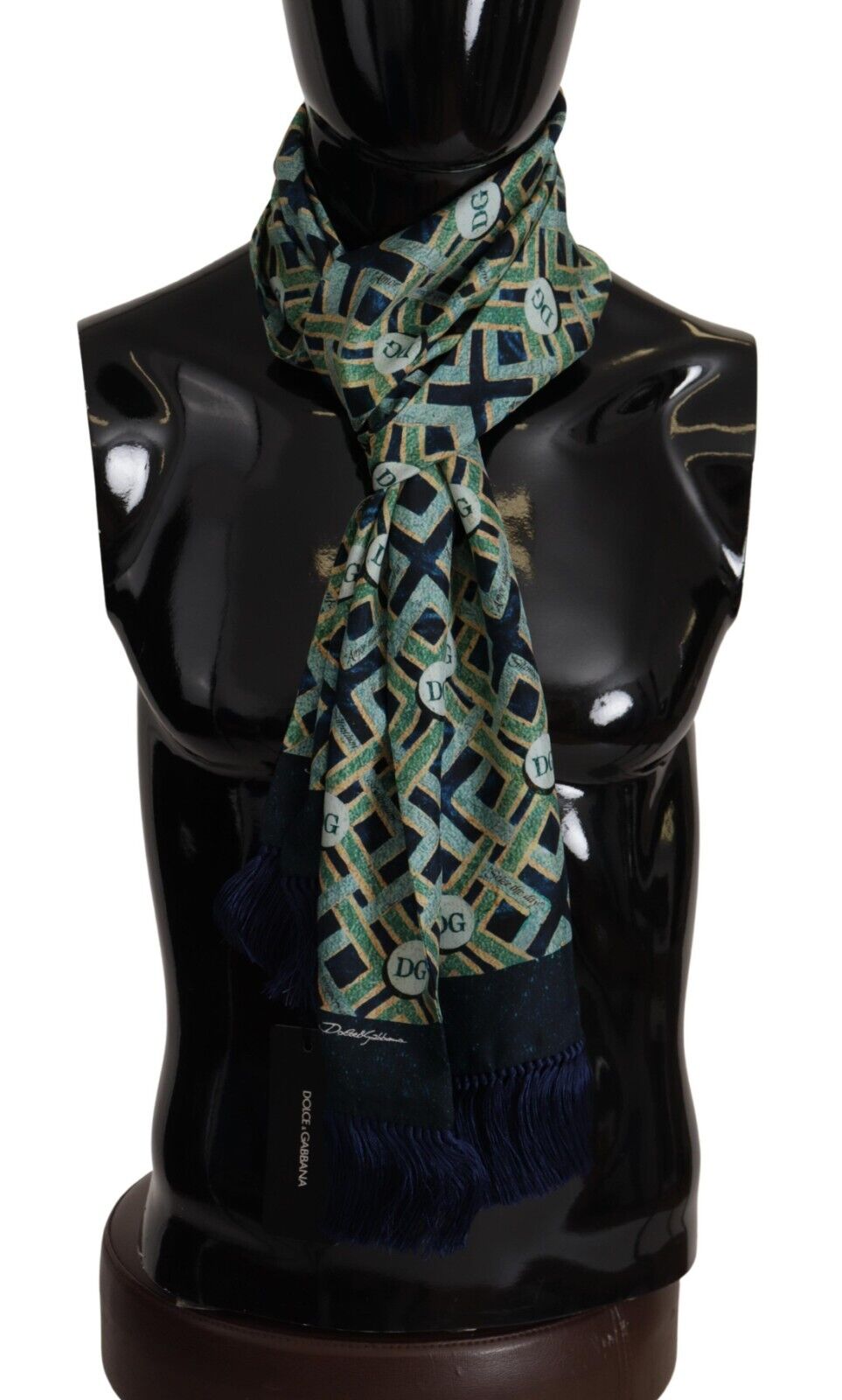 Elegant Multicolor Silk Men's Scarf