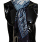 Elegant Blue Cashmere Blend Men's Scarf