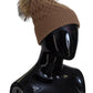 Elegant Camel Beanie Hat in Luxurious Brown Hue