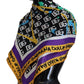 Elegant Multicolor Silk Men's Scarf