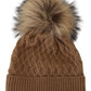 Elegant Camel Beanie Hat in Luxurious Brown Hue