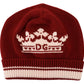 Elegant Cashmere Beanie - Vibrant Red Hue