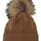 Elegant Camel Beanie Hat in Luxurious Brown Hue