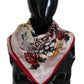 Elegant Multicolor Silk Men's Square Scarf