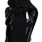 Elegant Black Wool Blend Scarf for Men
