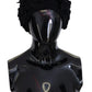 Elegant Black Virgin Wool Beanie Hat