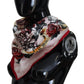 Elegant Multicolor Silk Men's Square Scarf