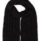 Elegant Black Wool Blend Scarf for Men
