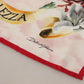 Elegant Multicolor Silk Men's Square Scarf
