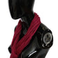 Bordeaux Elegance Foulard Shawl Scarf