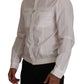 Elegant Italian White Cotton Shirt