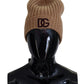 Chic Brown Cashmere Beanie Hat