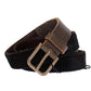 Brown Leather Logo Cintura Gürtel Belt