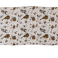 Silken Fringe Scarf with Instrument Print