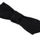 Elegant Silk Black Bow Tie