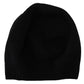 Elegant Black Wool Blend Beanie
