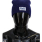 Elegant Blue Virgin Wool Beanie Hat for Men